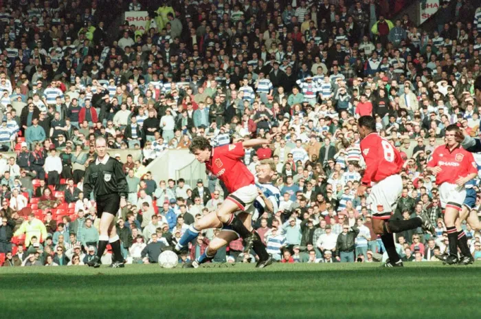Framed Print : Manchester United 2-0 QPR, FA Cup Quarter Final match action, Old Trafford Framed Print : Manchester United 2-0 QPR, FA Cup Quarter Final match action, Old Trafford