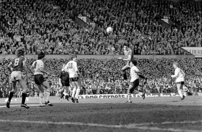 Framed Print : Manchester United 2 v. Tottenham Hotspur 0. April 1982 MF06-32-027 Local Caption Framed Print : Manchester United 2 v. Tottenham Hotspur 0. April 1982 MF06-32-027 Local Caption