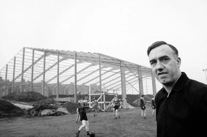 Framed Print : Manchester United to build a new covered area at their junior ground Framed Print : Manchester United to build a new covered area at their junior ground
