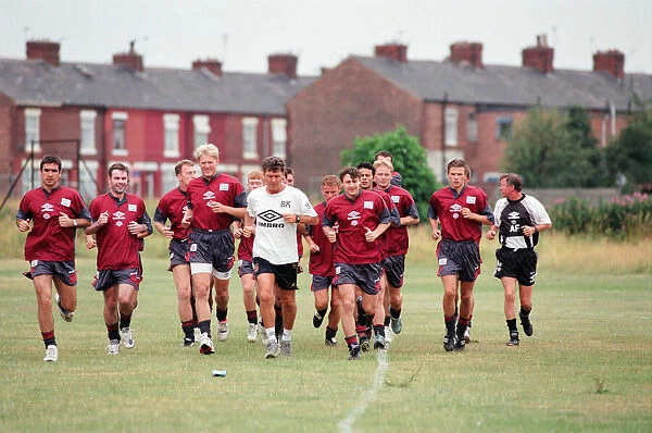 Manchester United in their first day of training. 13th July 1995