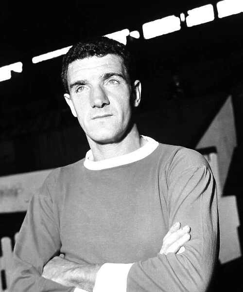 Manchester United football player Billy Foulkes at Old Trafford Circa 1971