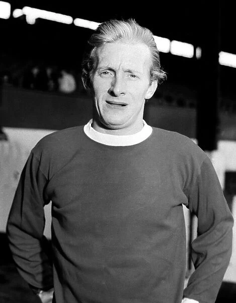 Manchester United football player Denis Law at Old Trafford Circa 1971