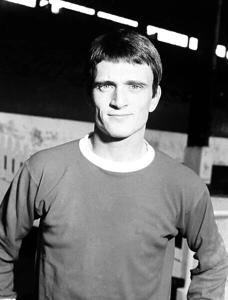 Manchester United football player Jim Ryan at Old Trafford Circa 1971