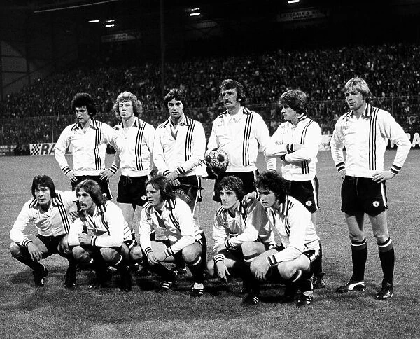 Manchester United Football team - 1977 St Etienne v Manchester United Team