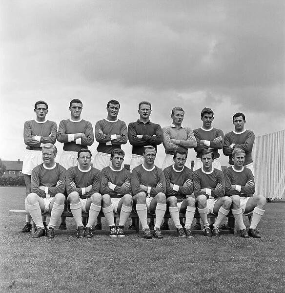 Manchester United Football Team. Pictured at training ahead of the 1961-1962 season