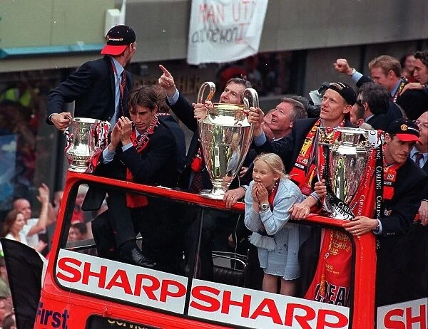 Manchester United Football Team Celebrations May 1999 Manchester United passes