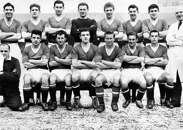 The Manchester United Football Team pictured March 1958