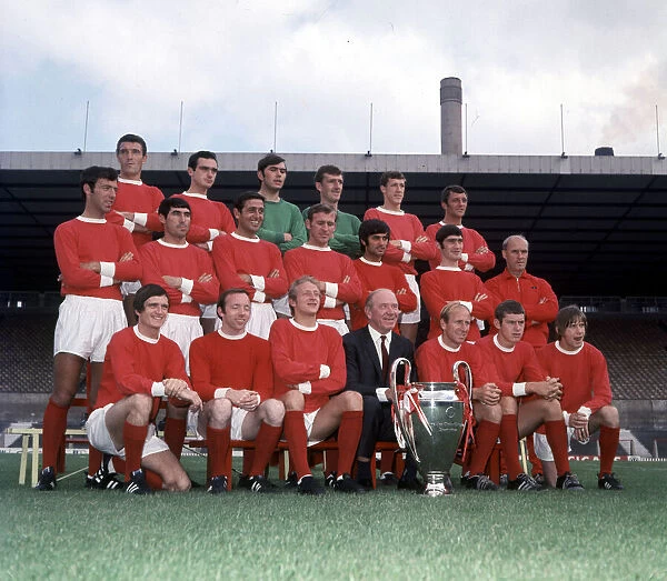 Manchester United Football Team Squad 1968  /  1969. -John Aston George Best