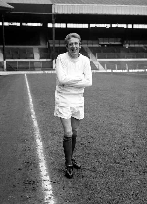 Framed Print : Manchester United footballer Denis Law on the pitch at Old Trafford April 1969