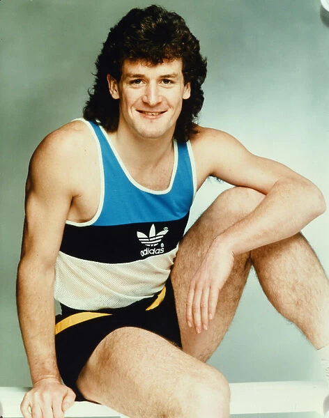 Manchester United footballer Mark Hughes poses in the Daily Mirror Studios, Manchester