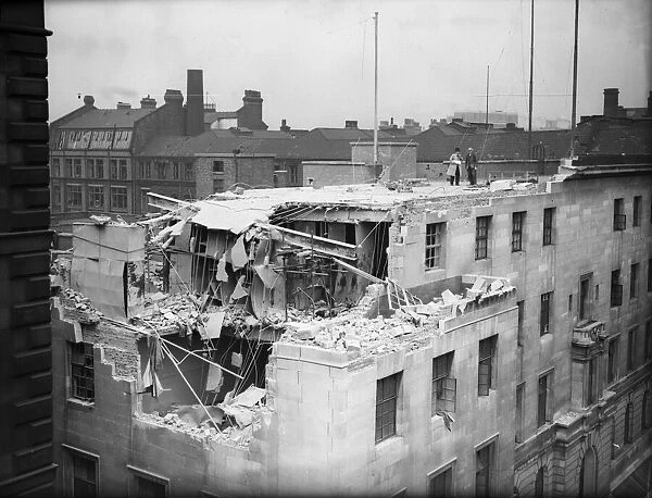 Manchester, United Kingdom, pictures taken during The Blitz in World War Two