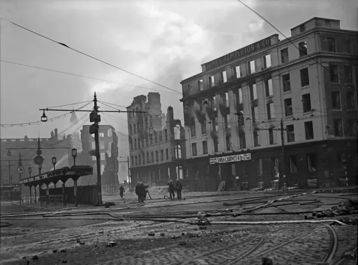 Framed Print : Manchester, United Kingdom, pictures taken during The Blitz in World War Two Framed Print : Manchester, United Kingdom, pictures taken during The Blitz in World War Two