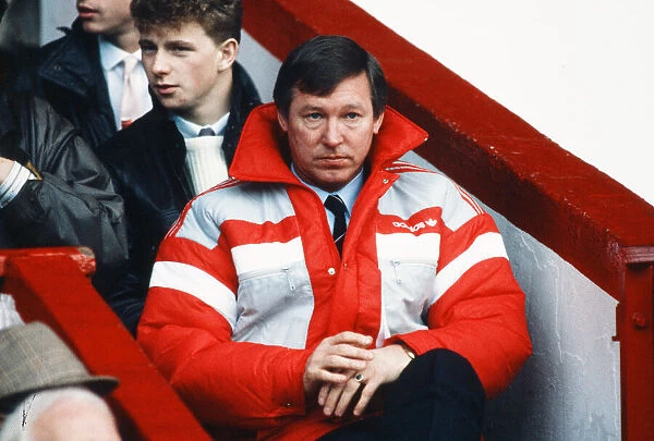 Manchester United manager Alex Ferguson watches his team in action during his side