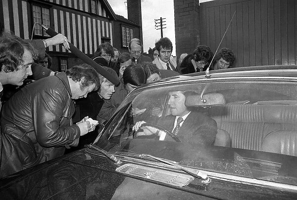 Manchester United manager Frank O Farrell briefs reporters on the George Best
