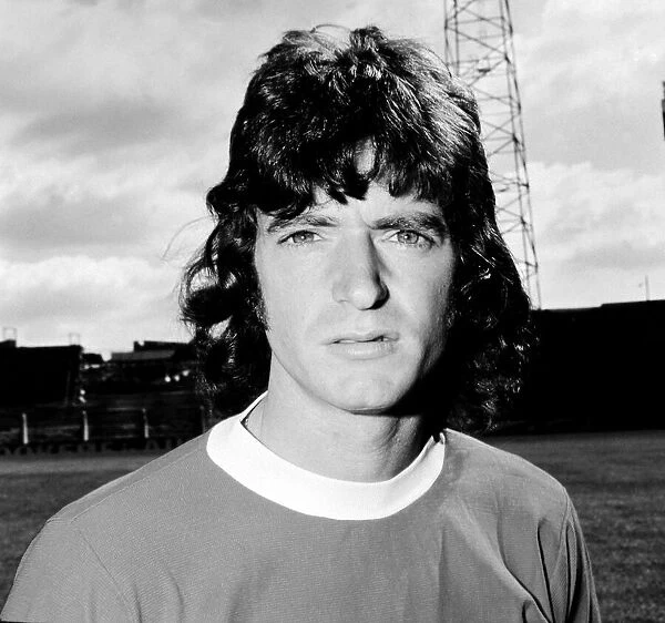 Manchester United player Willie Morgan at Old Trafford Circa 1971