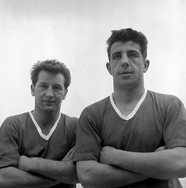 Manchester United Players-Dawson and Pearson March 1958