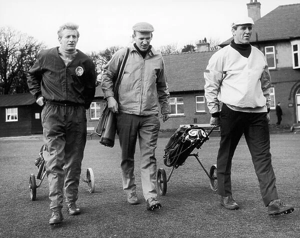 Manchester United players on the golf course at Fairhaven