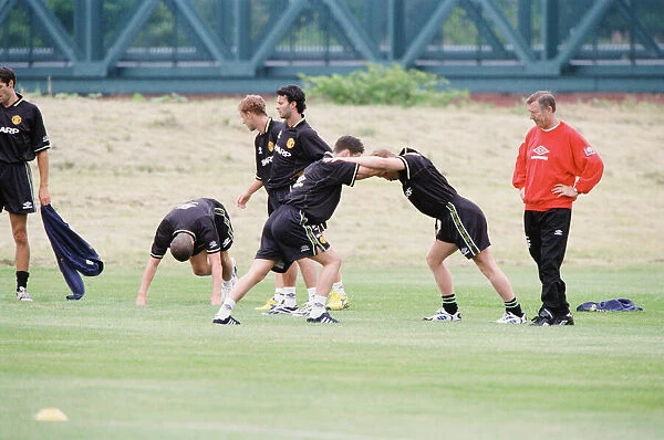 Manchester United in pre season training at the Cliff. (Picture