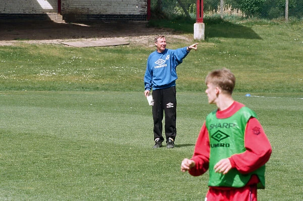 Manchester United in training. 12th May 1995