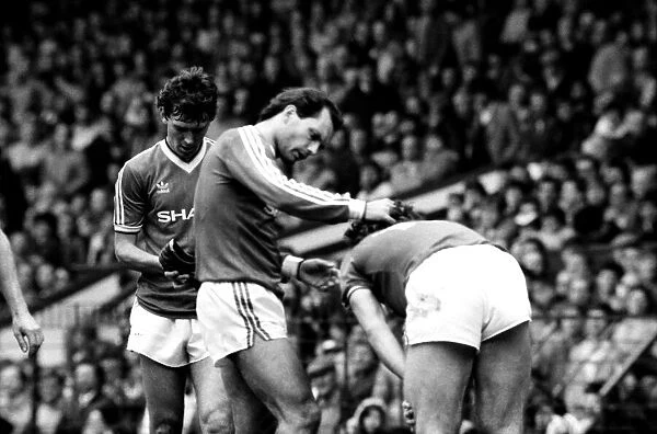 Manchester United v. Birmingham. April 1984 MF15-04-015 The final score was a one