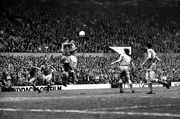 Manchester United v. Birmingham. April 1984 MF15-04-036 The final score was a one