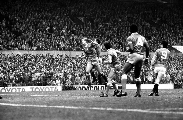 Manchester United v. Birmingham. April 1984 MF15-04-031 The final score was a one