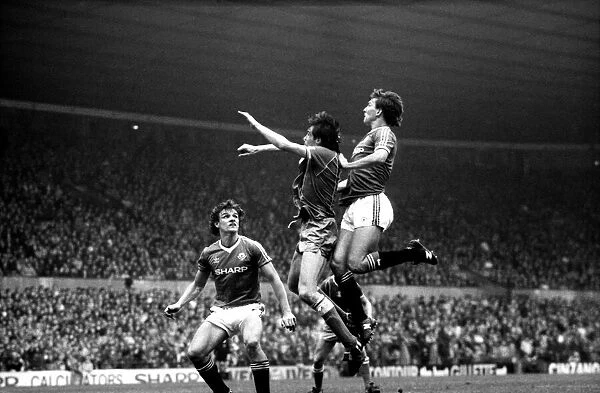 Manchester United v. Birmingham. April 1984 MF15-04-030 The final score was a one