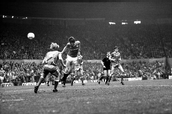 Manchester United v. Birmingham. April 1984 MF15-04-055 The final score was a one