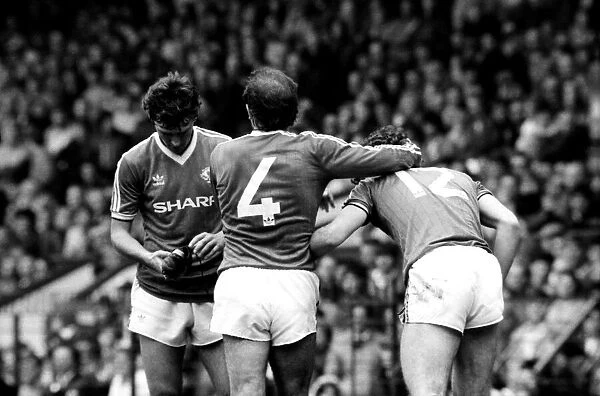 Manchester United v. Birmingham. April 1984 MF15-04-013 The final score was a one