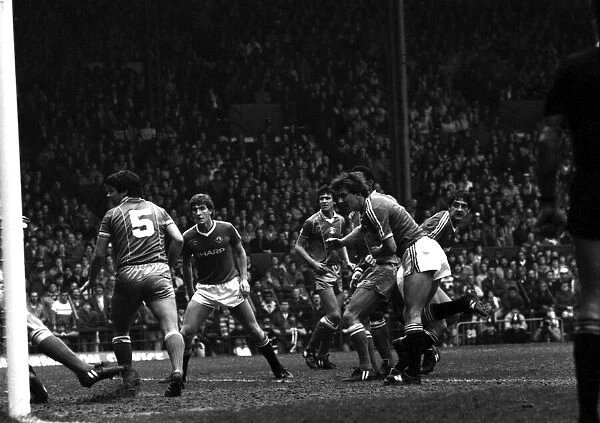 Manchester United v. Birmingham. April 1984 MF15-04-066 The final score was a one