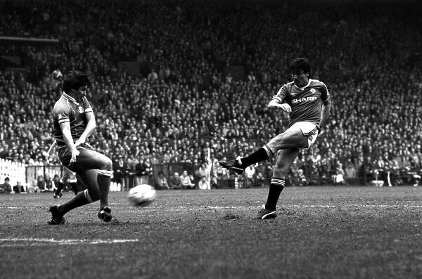 Manchester United v. Birmingham. April 1984 MF15-04 The final score was a one nil