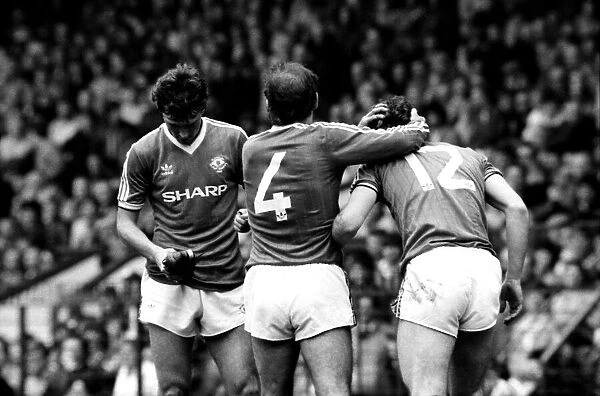 Manchester United v. Birmingham. April 1984 MF15-04-014 The final score was a one