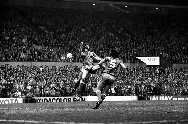 Manchester United v. Birmingham. April 1984 MF15-04-028 The final score was a one