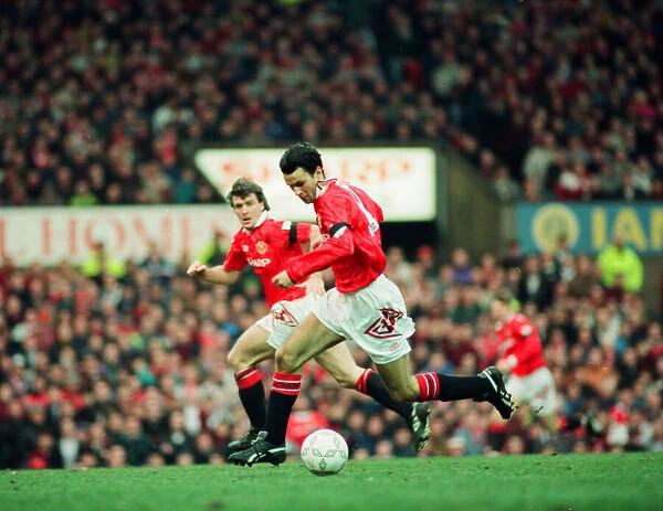 Manchester United v Everton League match at Old Trafford 22nd January 1994