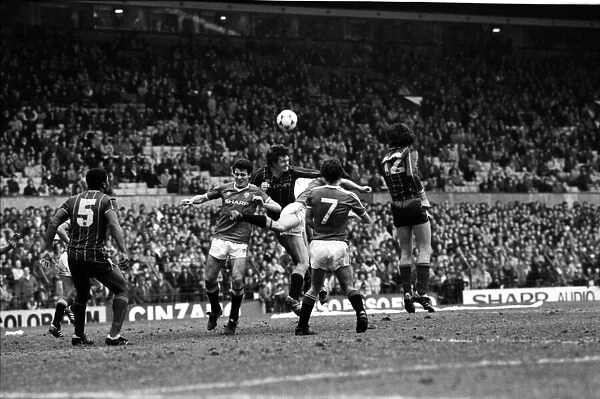 Manchester United v. Leicester City. March 1984 MF14-20-078 The final score was a