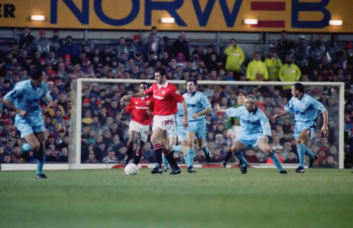 Framed Print : Manchester United v Manchester City, league match at Old Trafford Framed Print : Manchester United v Manchester City, league match at Old Trafford