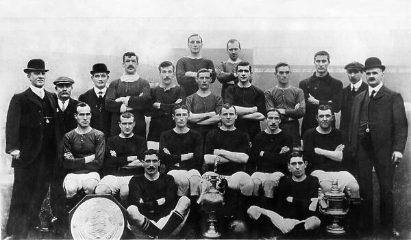 Manchester United, winners of the Football League Division One