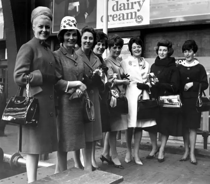 Framed Print : Manchester United wives arrive at St. Pancreas railway station