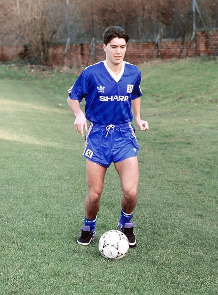 Manchester United youth team player Ben Thornley, November 1991