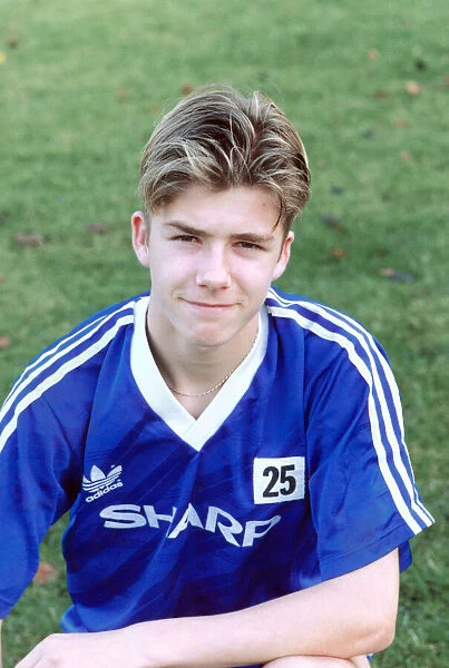 Manchester United youth team player David Beckham, November 1991