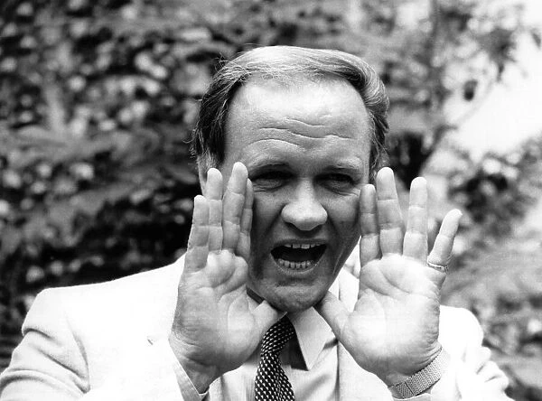 Manchester Uniteds flamboyant manager Ron Atkinson in London for the publication of