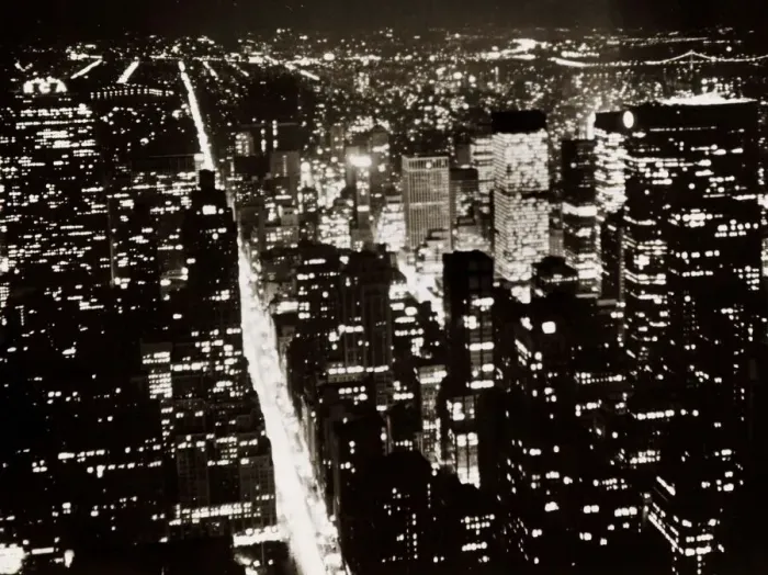 Framed Print : Manhattan New York America USA View from the Empire State Building at night