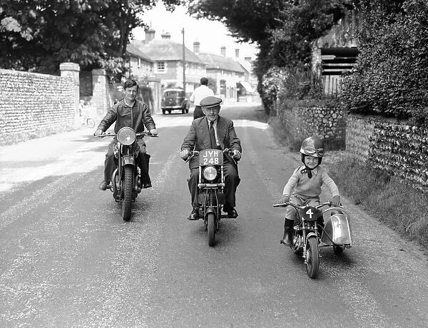 Mansell motorcycling family. 1953