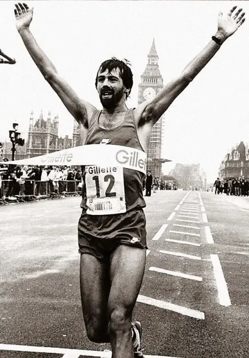 Framed Print : Marathon 1983 winner Mike Gratton from Canterbury won in 2Hrs 9mins 43 secs Framed Print : Marathon 1983 winner Mike Gratton from Canterbury won in 2Hrs 9mins 43 secs
