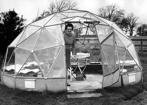 In March 1974, The Evening Chronicle reported on one womans geodesic dome greenhouse