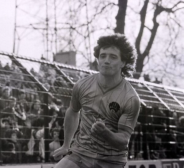 March 1984 Fulham v Newcastle Football Division Two 1980s Football Player Kevin