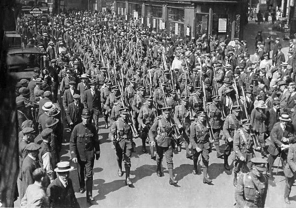 The march of the Honourable Artillery Company. 20th May 1919