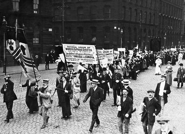 March of the National Union of Suffrage Societies, the organisation of Margaret Ashton