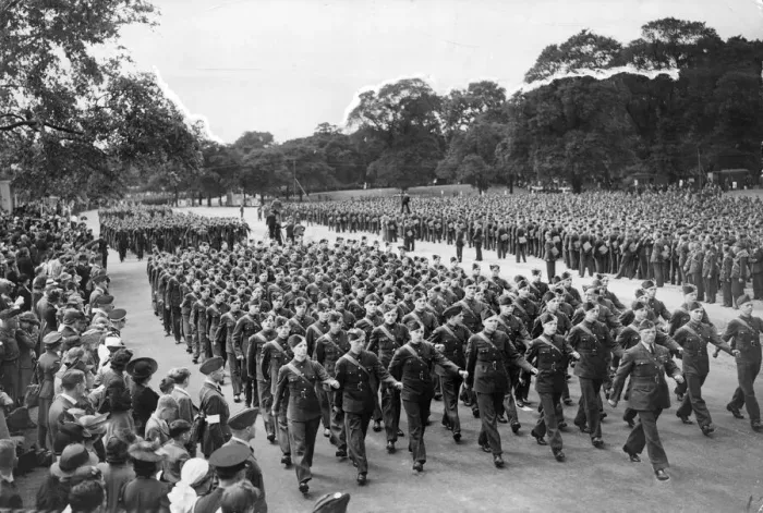 Framed Print : The march past of the ATC, Regents Park, London. 10 Framed Print : The march past of the ATC, Regents Park, London. 10