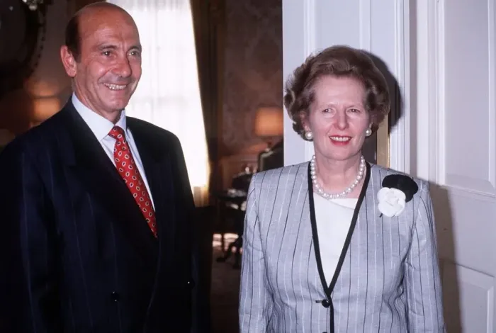 Framed Print : Margaret Thatcher British Prime Minister 8 with Manfred Woerners
